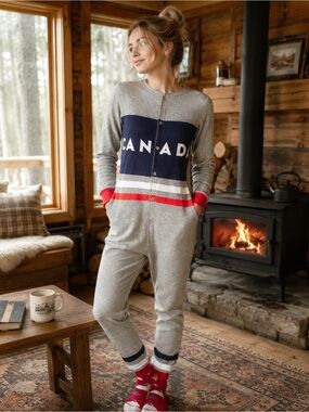 Drake General Store Arborist Unisex Canada Onesie Pajama XS Cozy Folk Granola